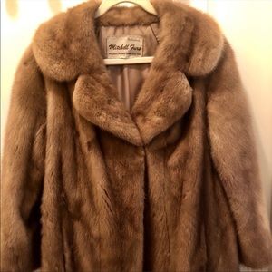 Genuine natural mink coat